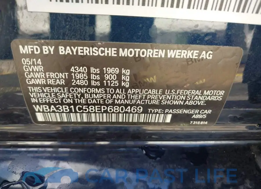 WBA3B1C58EP680469# 9