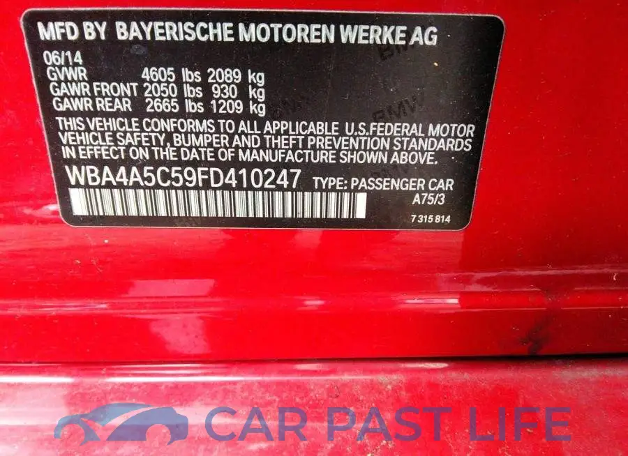 WBA4A5C59FD410247# 9