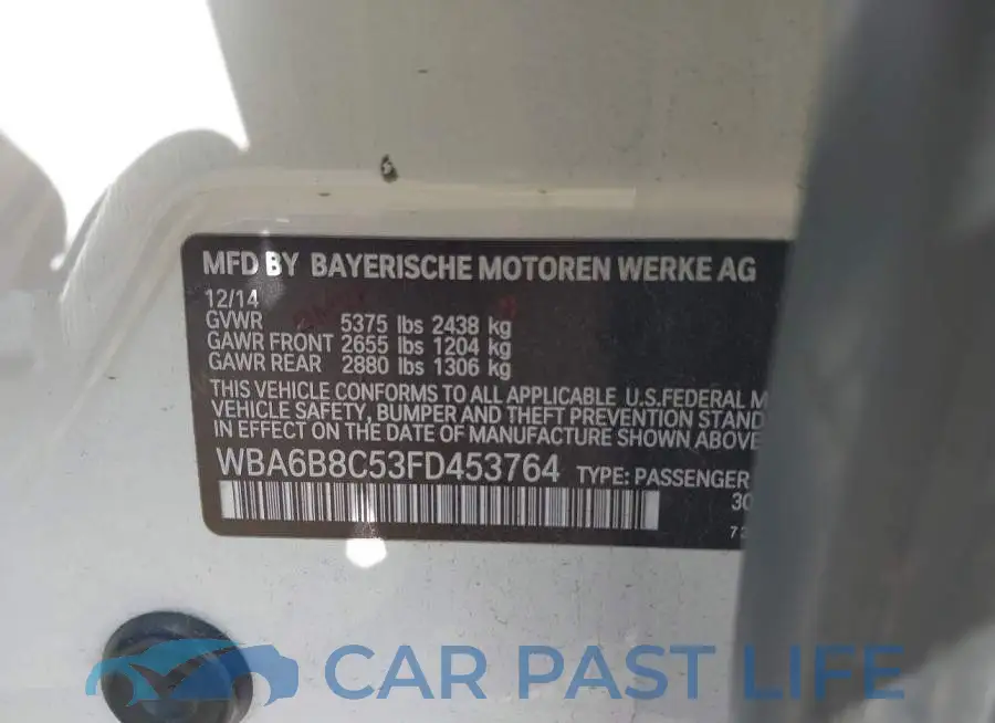 WBA6B8C53FD453764# 9