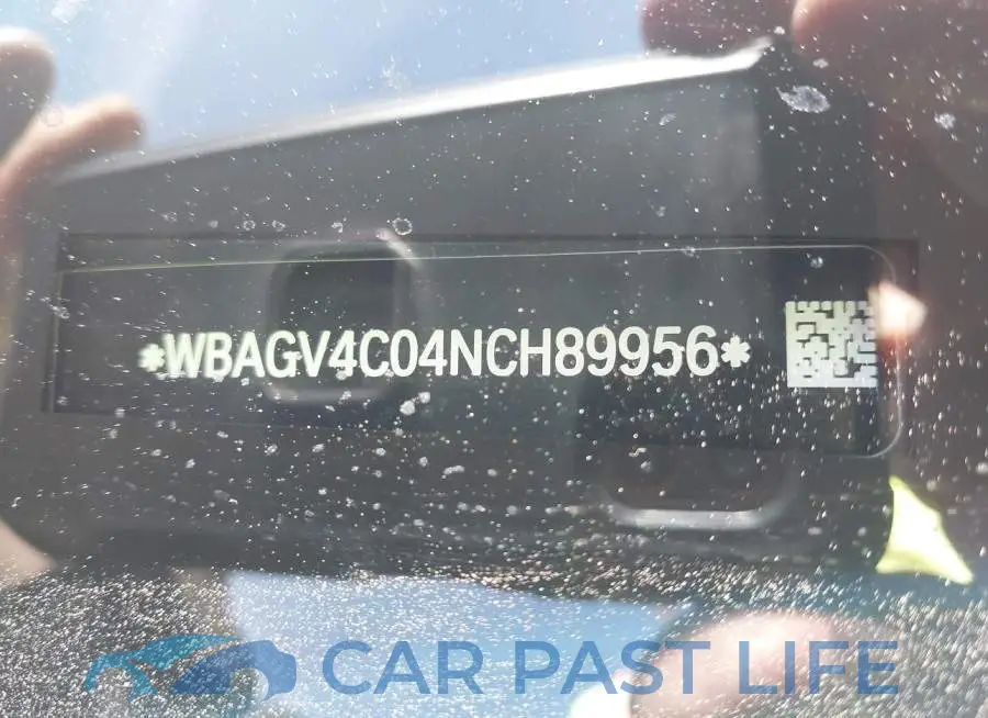 WBAGV4C04NCH89956# 9