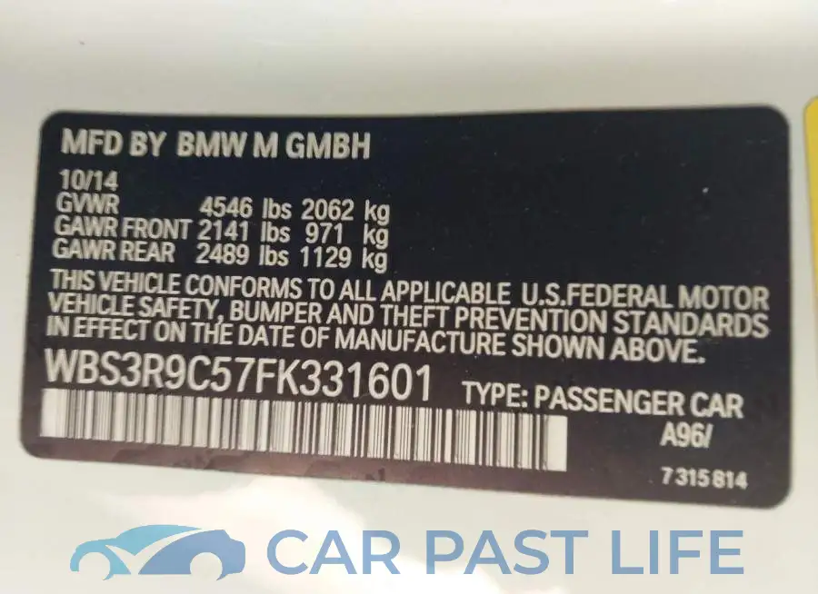 WBS3R9C57FK331601# 9