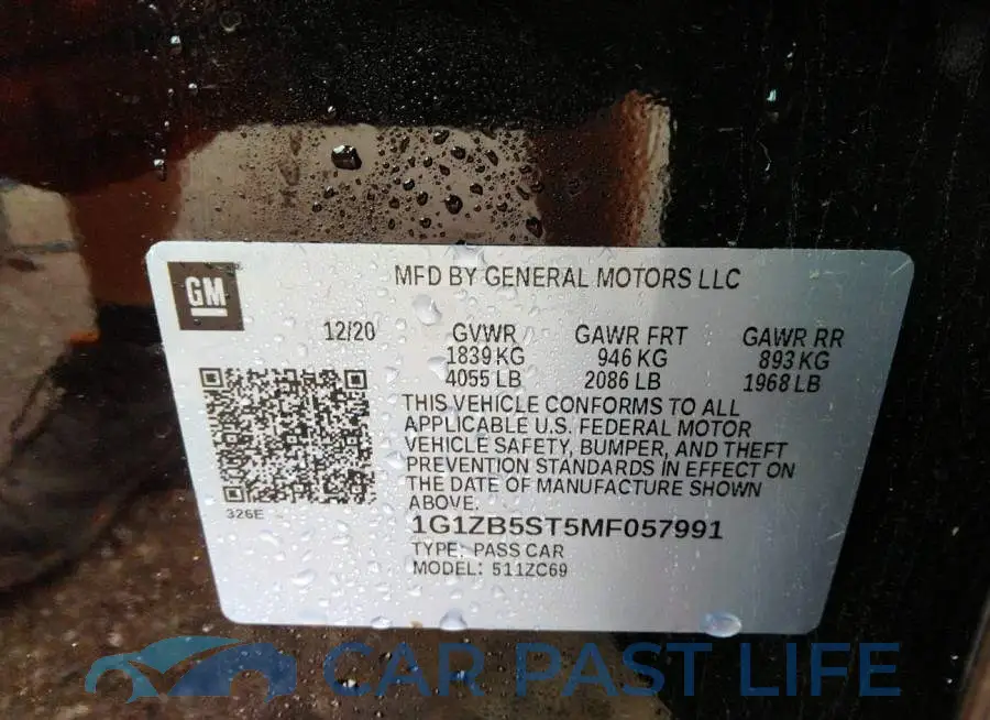 1G1ZB5ST5MF057991# 9