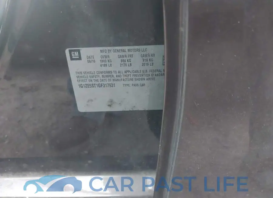 1G1ZE5ST1GF317931# 9