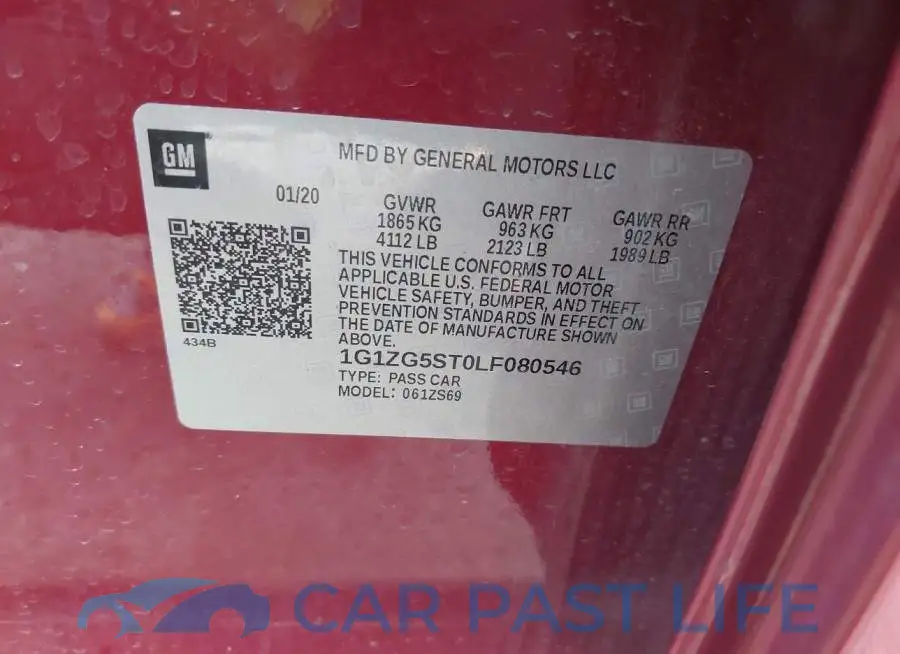 1G1ZG5ST0LF080546# 9