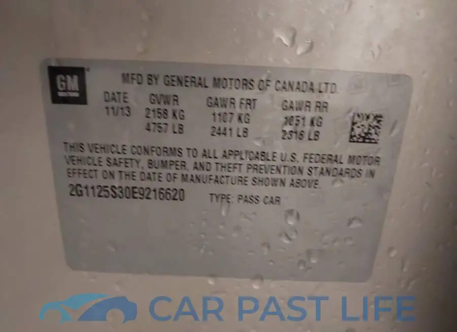 2G1125S30E9216620# 9