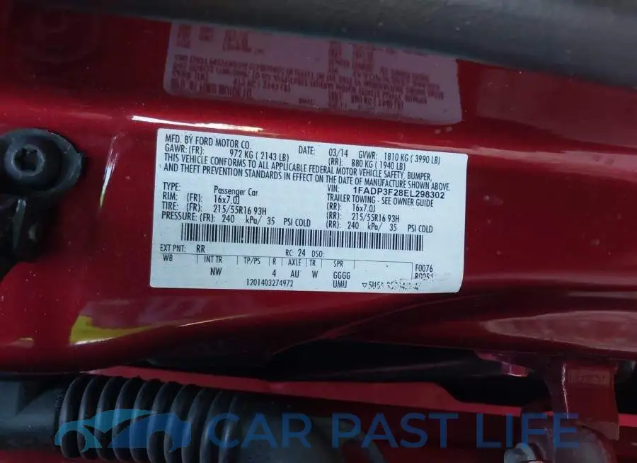 1FADP3F28EL298302# 9