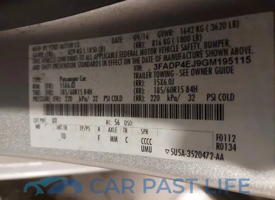 3FADP4EJ9GM195115# 9