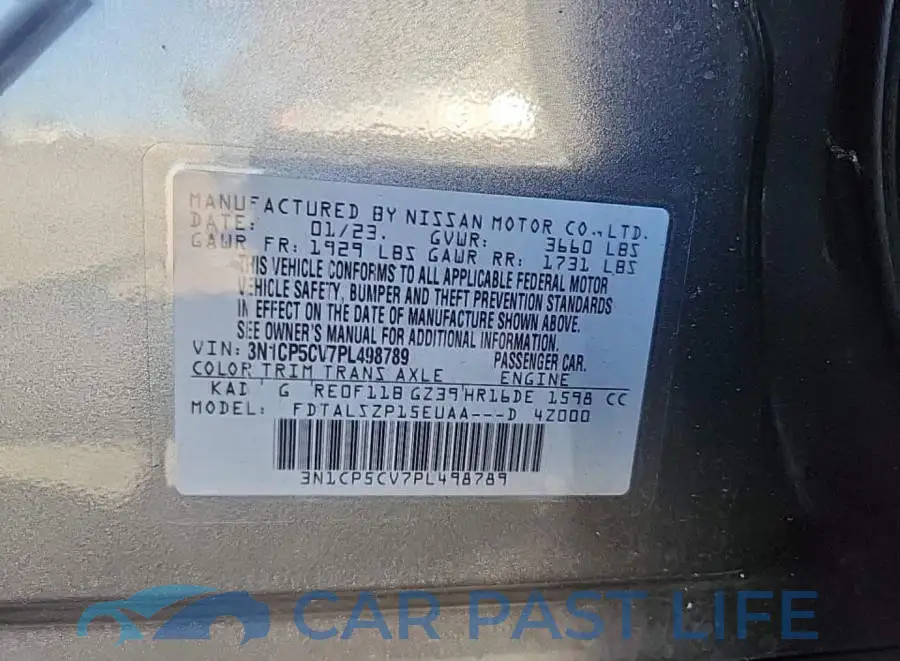 3N1CP5CV7PL498789# 8