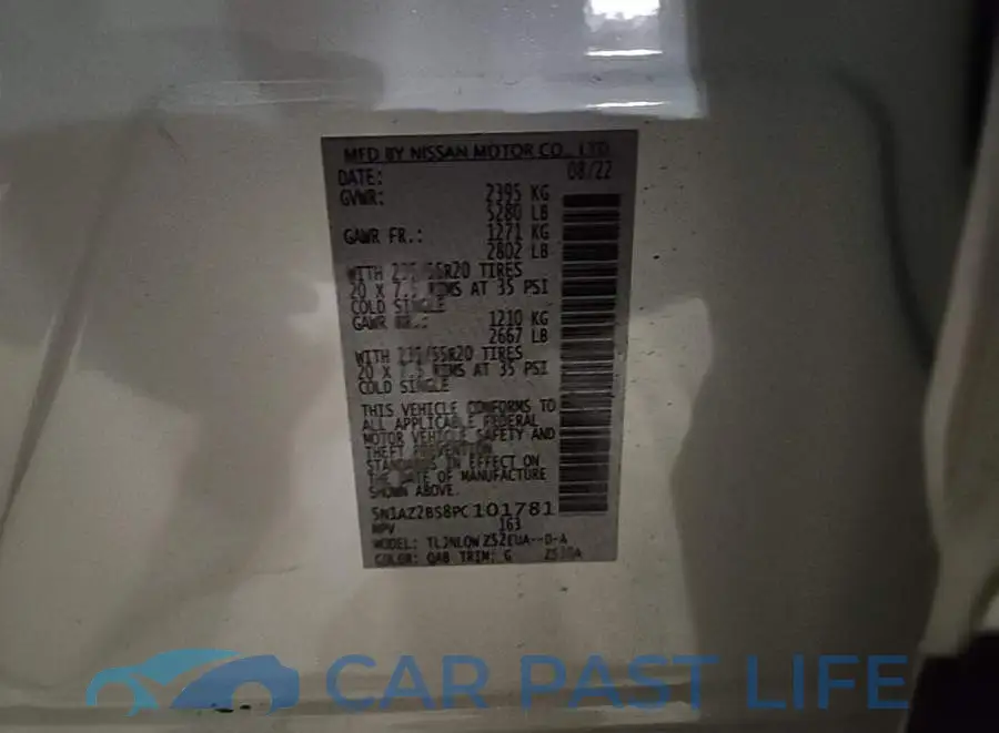 5N1AZ2BS8PC101781# 8