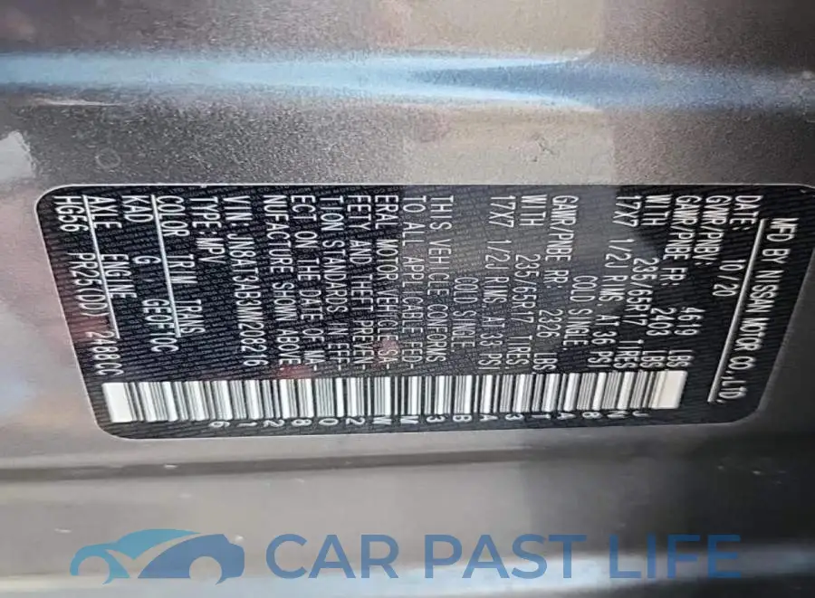 JN8AT3AB3MW208216# 8