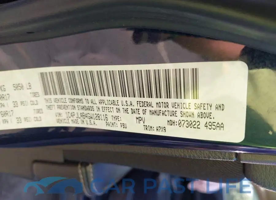 1C4PJLAB4GW128116# 9