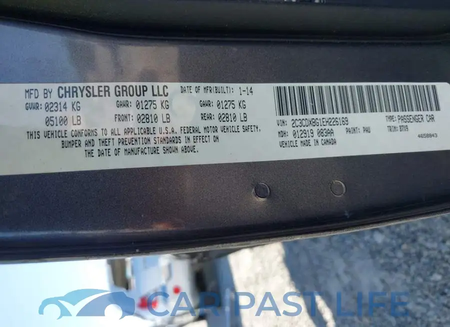 2C3CDXBG1EH226169# 9