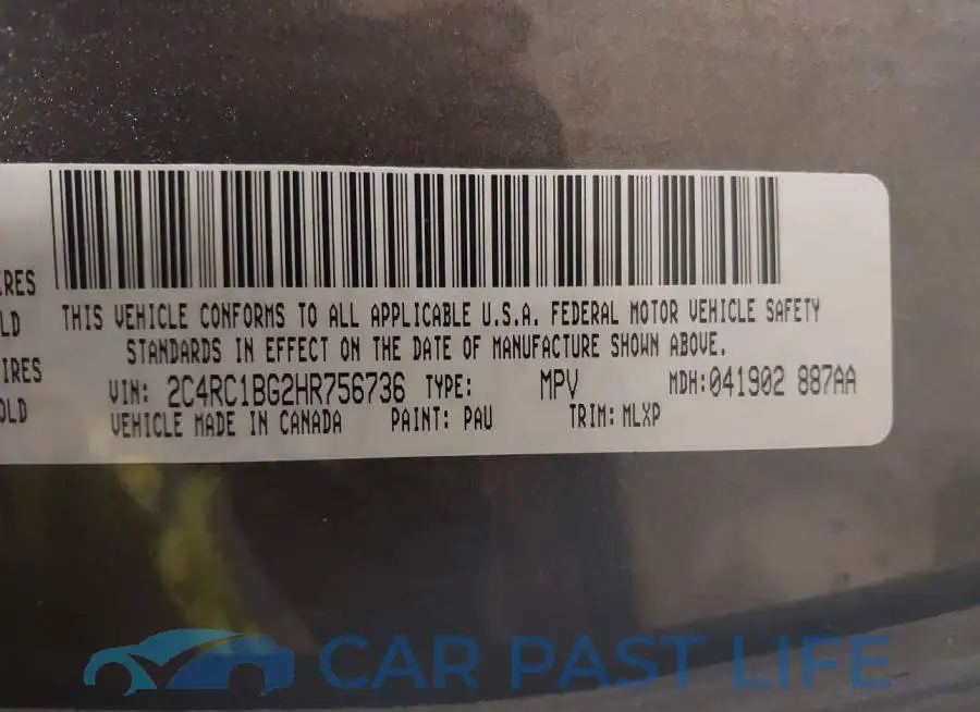 2C4RC1BG2HR756736# 9