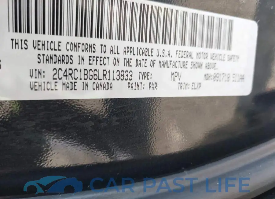 2C4RC1BG6LR113833# 9