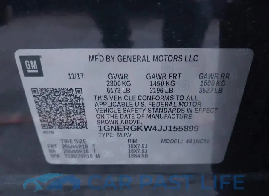 1GNERGKW4JJ155899# 9