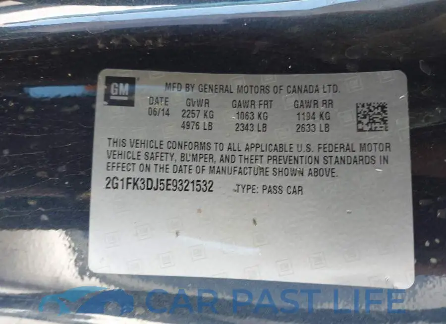 2G1FK3DJ5E9321532# 9
