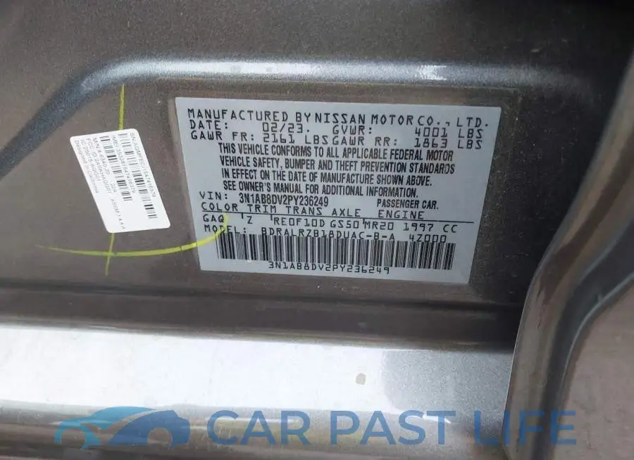 3N1AB8DV2PY236249# 9