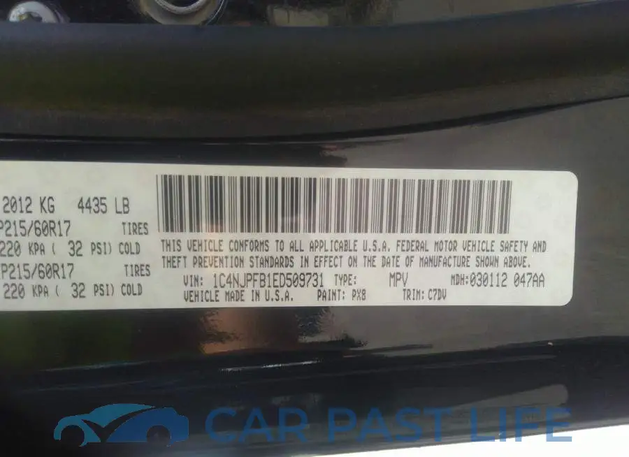 1C4NJPFB1ED509731# 9