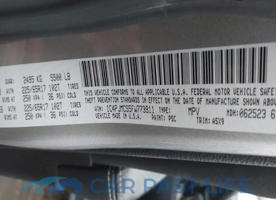 1C4PJMCS5FW773911# 9