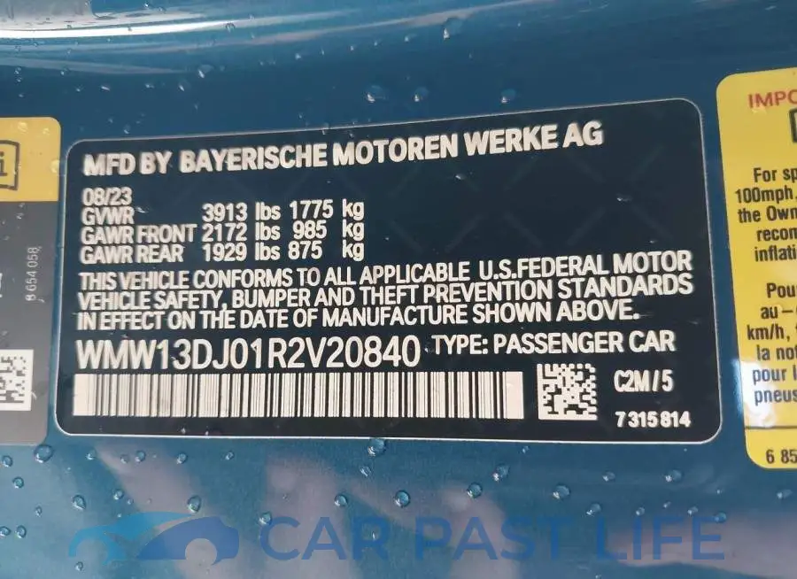 WMW13DJ01R2V20840# 9