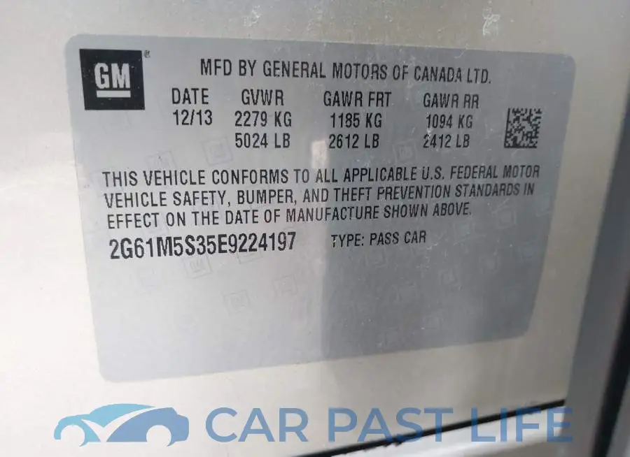 2G61M5S35E9224197# 9