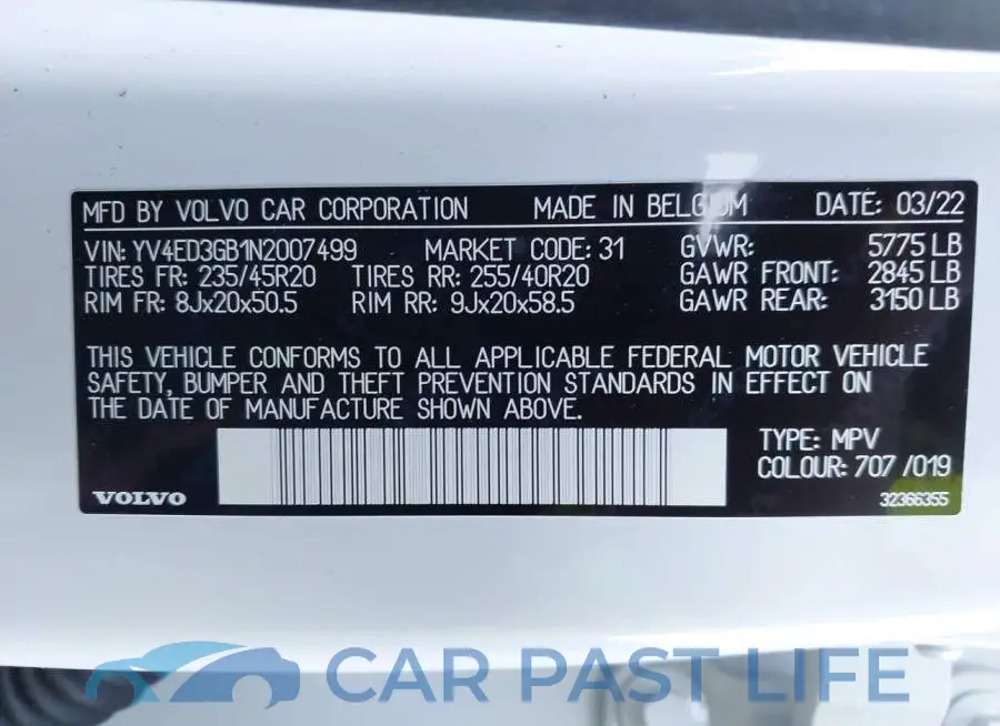 YV4ED3GB1N2007499# 9