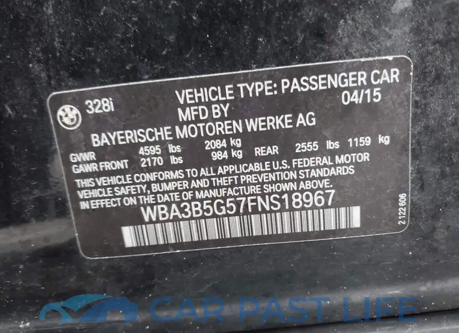 WBA3B5G57FNS18967# 9