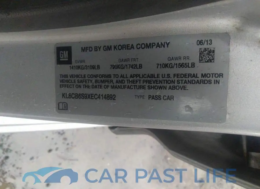 KL8CB6S9XEC414892# 9
