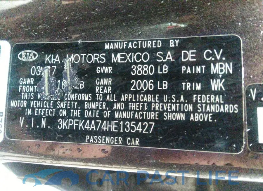 3KPFK4A74HE135427# 9