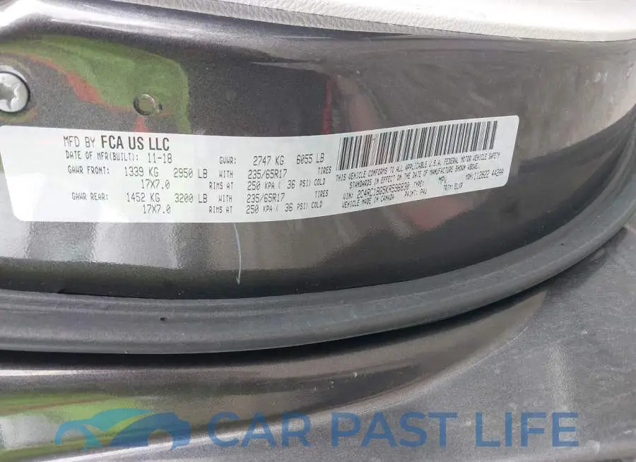 2C4RC1BG5KR596830# 9