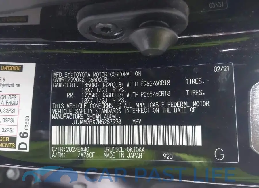 JTJAM7BX7M5287998# 9