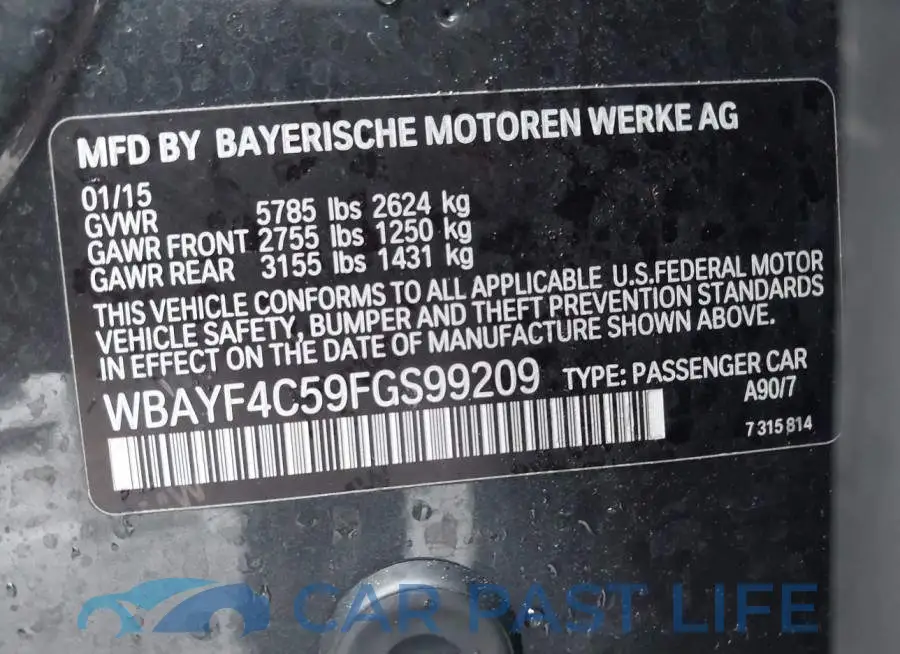 WBAYF4C59FGS99209# 9