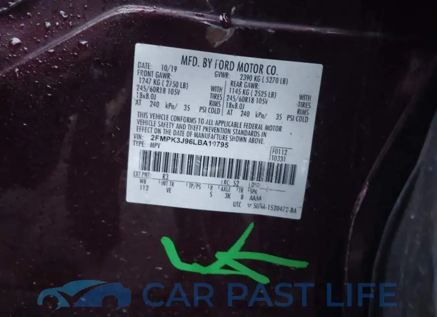 2FMPK3J96LBA10795# 9