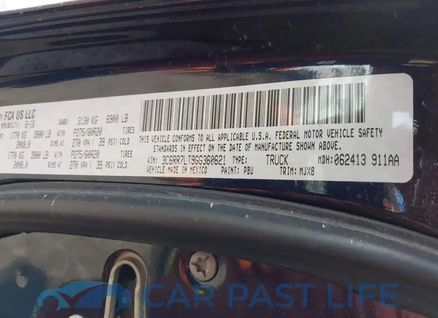 3C6RR7LT9GG360621# 9