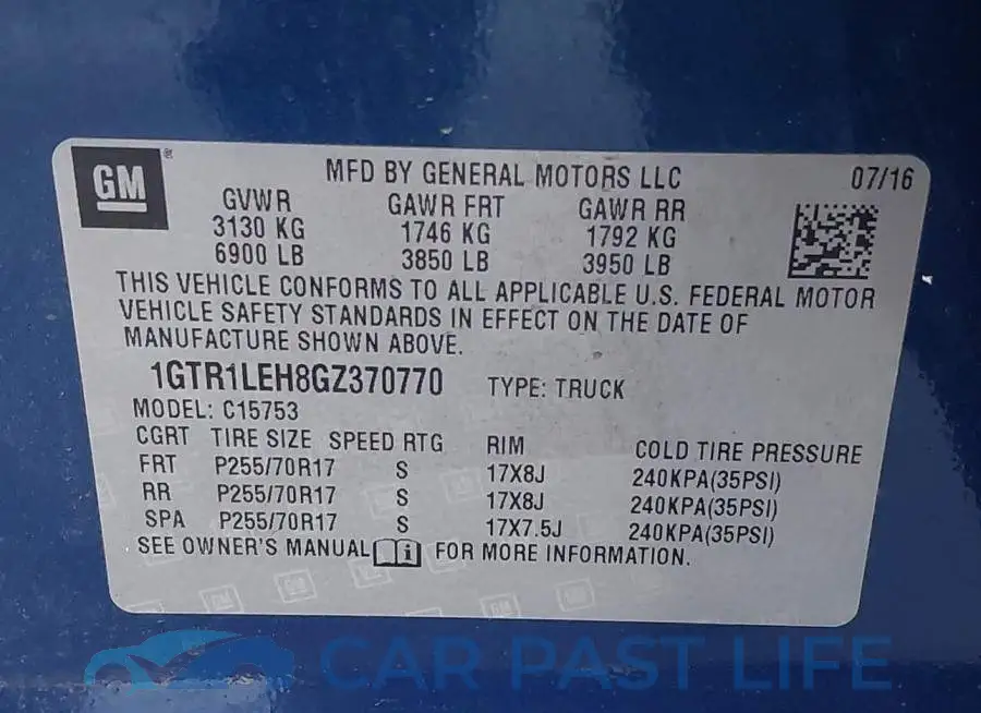 1GTR1LEH8GZ370770# 9
