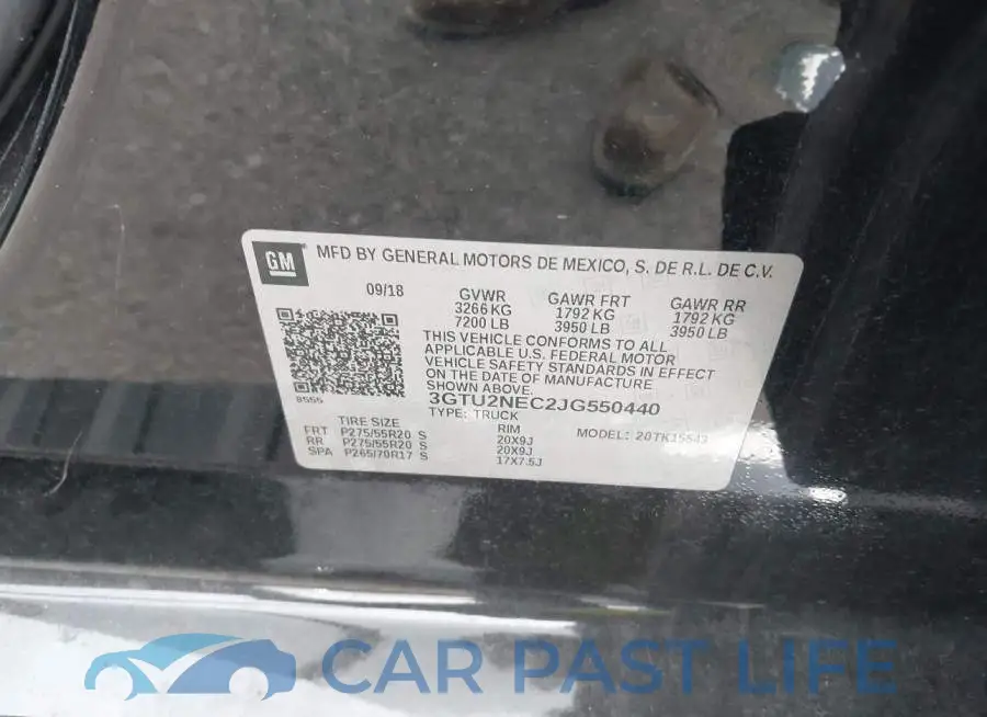 3GTU2NEC2JG550440# 9