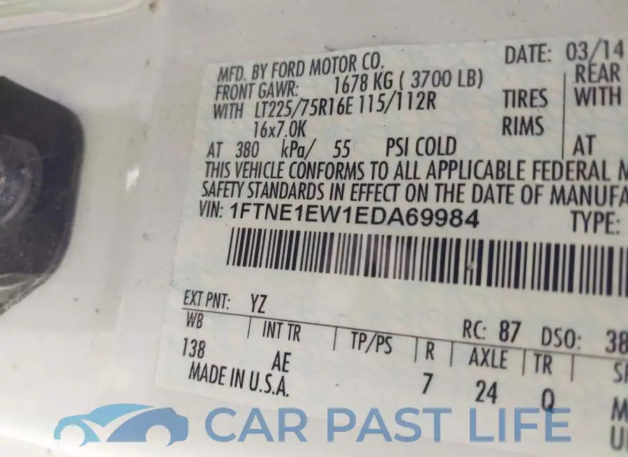 1FTNE1EW1EDA69984# 9