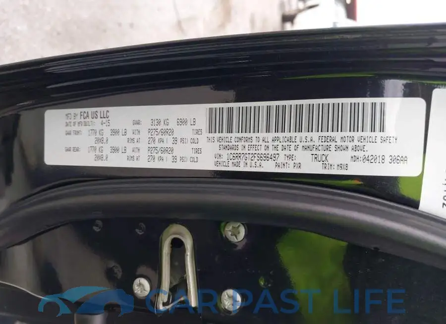 1C6RR7GT2FS696497# 9