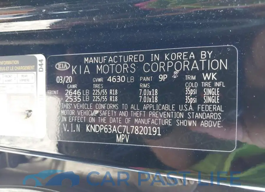 KNDP63AC7L7820191# 9