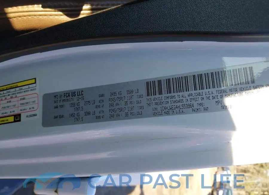 1C4HJWEG4HL553964# 9