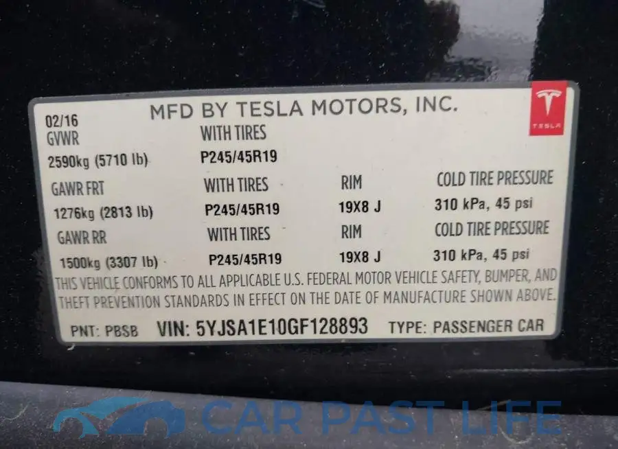 5YJSA1E10GF128893# 9