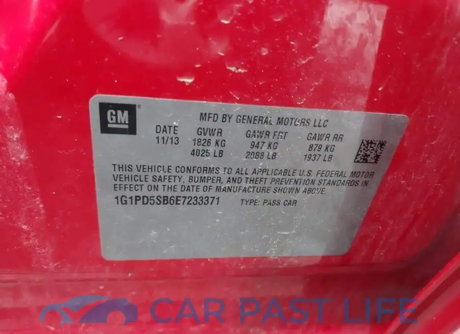 1G1PD5SB6E7233371# 9