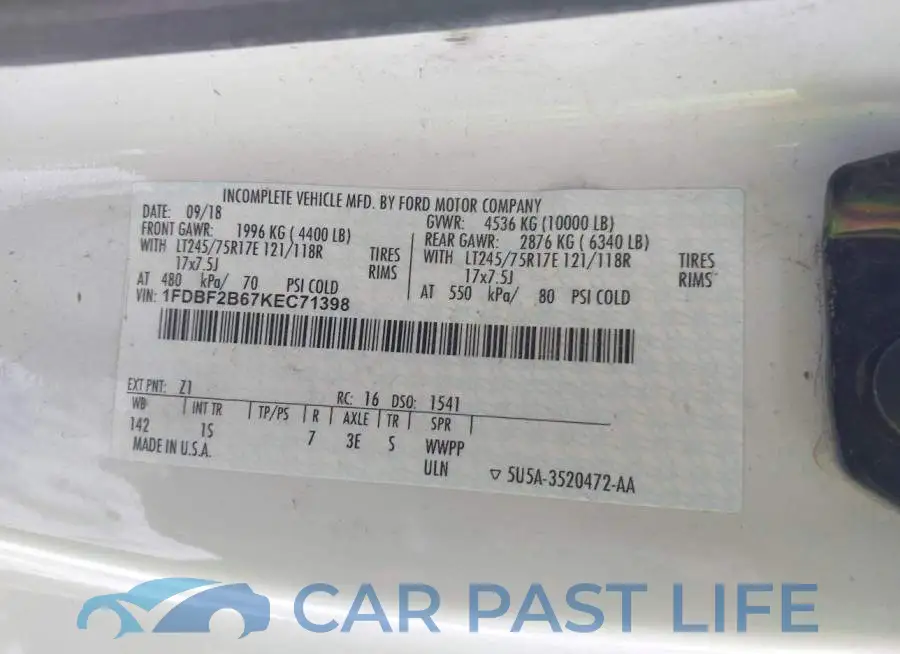 1FDBF2B67KEC71398# 9