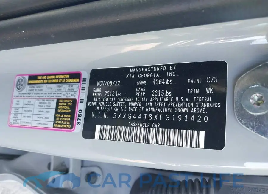 5XXG44J8XPG191420# 9
