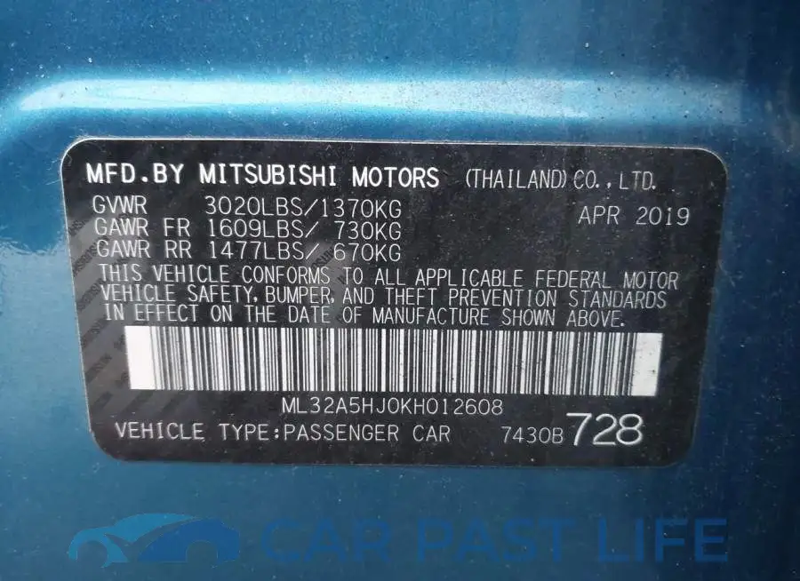 ML32A5HJ0KH012608# 9