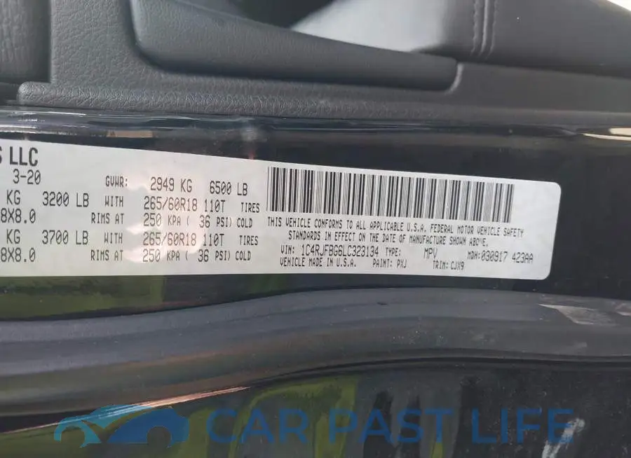 1C4RJFBG6LC323134# 9