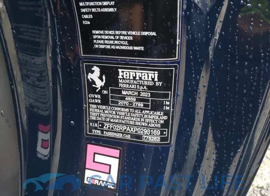 ZFF02RPAXP0293169# 9