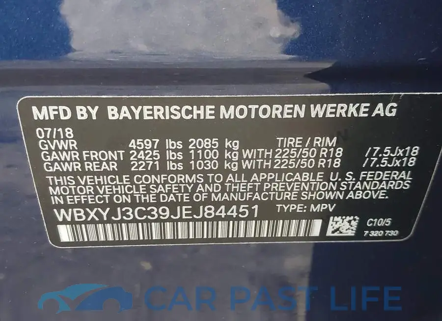 WBXYJ3C39JEJ84451# 9