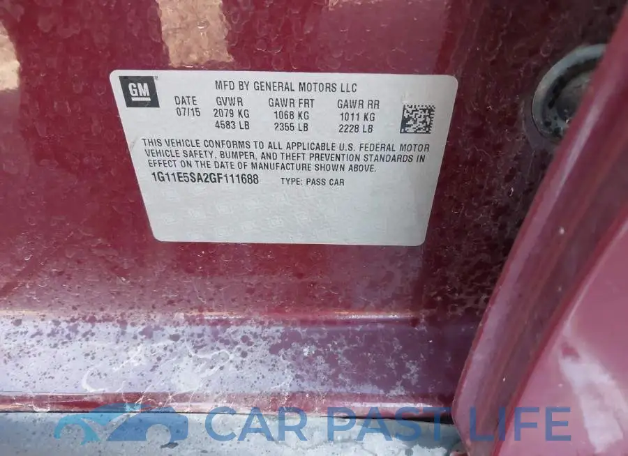 1G11E5SA2GF111688# 9
