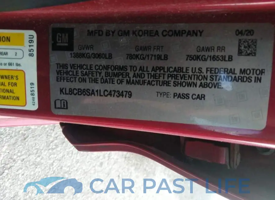 KL8CB6SA1LC473479# 9
